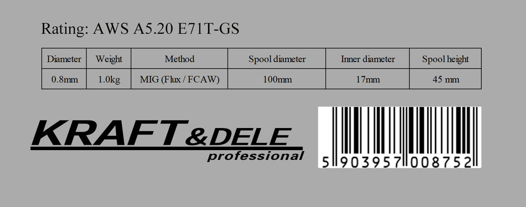 Self-shielded welding wire 0.8mm 1kg KD1148