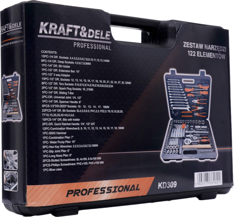 122 pcs. wrench set KD309