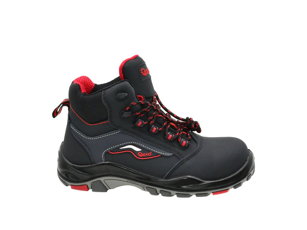 Safety shoes, model no. 9, black nubuck leather, S3 SRC - size 40