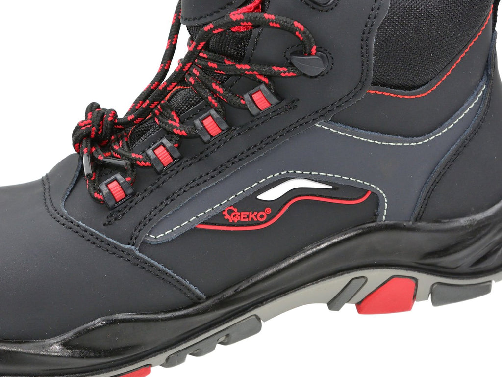 Safety shoes, model no. 9, black nubuck leather, S3 SRC - size 40