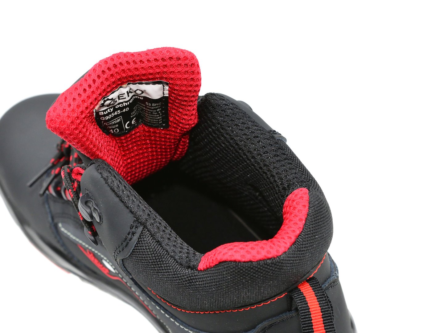 Safety shoes, model no. 9, black nubuck leather, S3 SRC - size 40