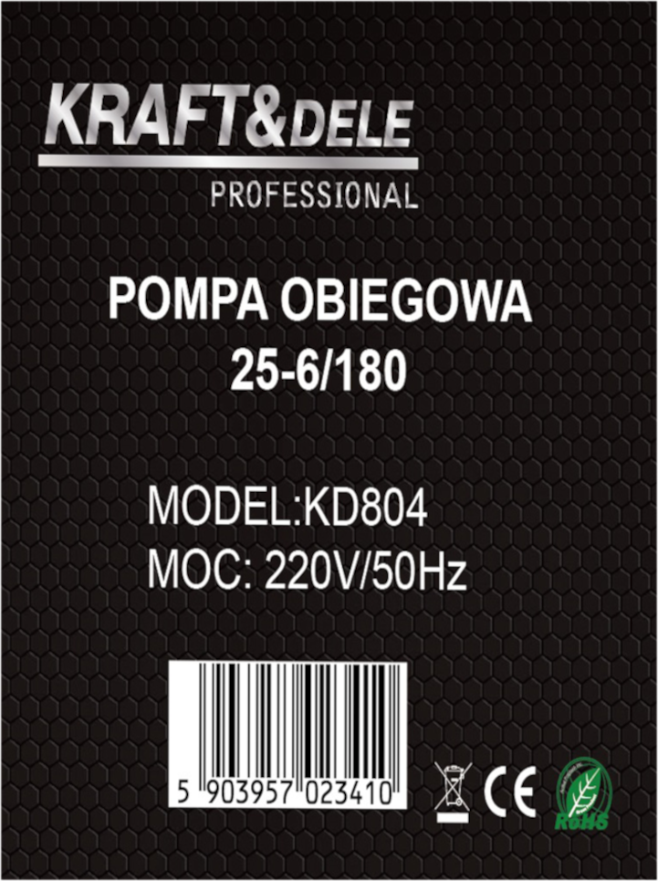 Circulation pump 25-6/180 230V KD804