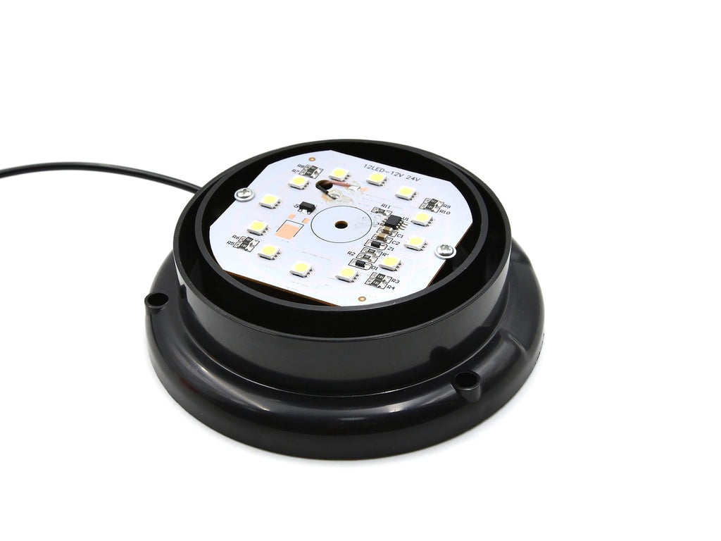 Flashing magnetic warning lamp 12/24V 130x100mm