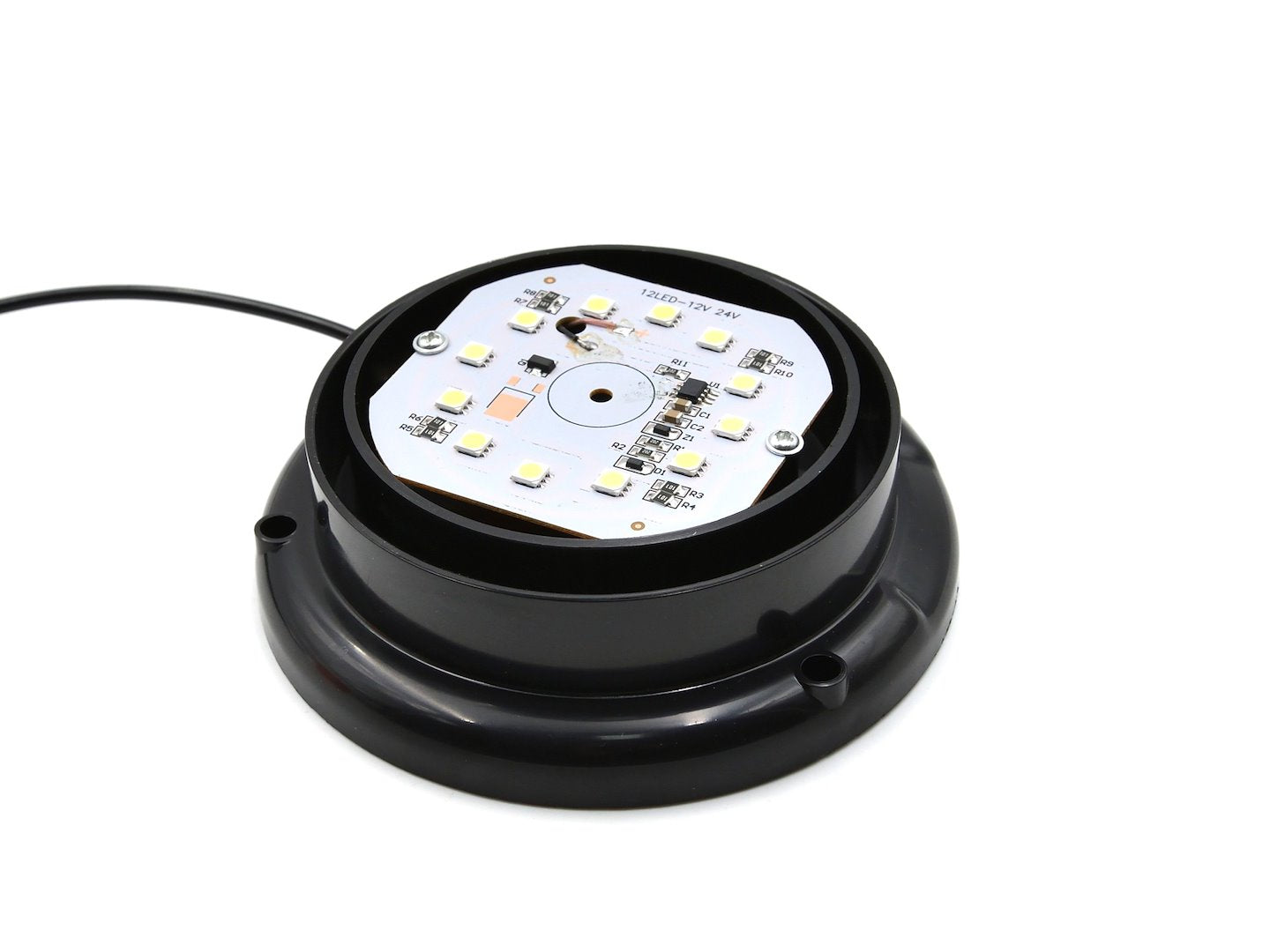 Flashing magnetic warning lamp 12/24V 130x100mm