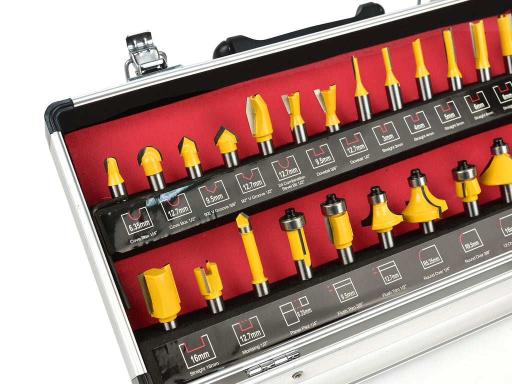 Router bits 25-piece set