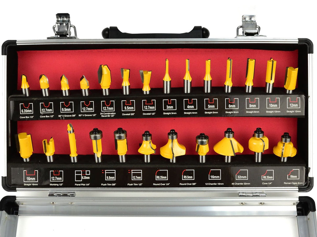 Router bits 25-piece set