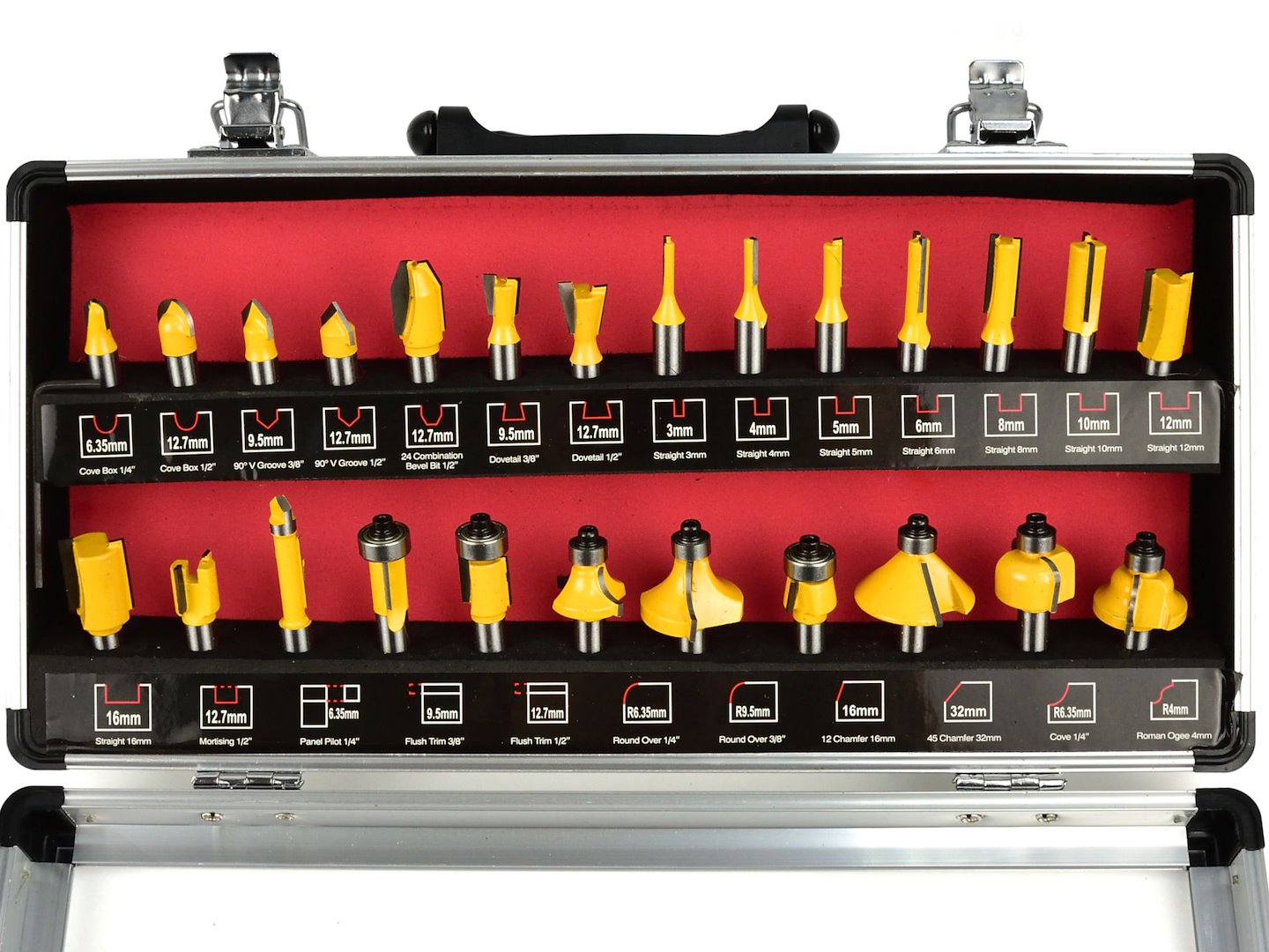 Router bits 25-piece set