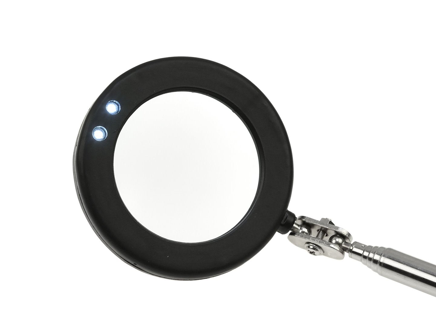 Telescoping inspection mirror with lamp 265-920 mm