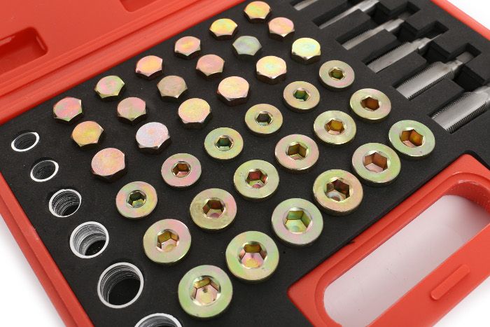 Oil drain plug thread repair kit KD10512