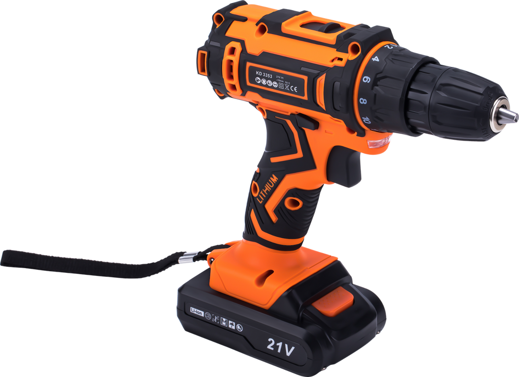 21V 2Ah Drill and Screwdriver Set + Accessories KD3353