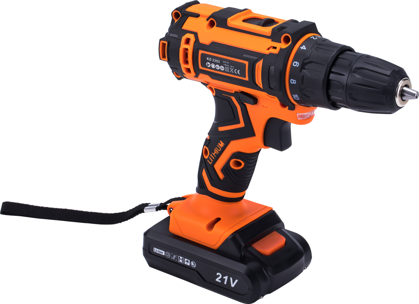 21V 2Ah Drill and Screwdriver Set + Accessories KD3353