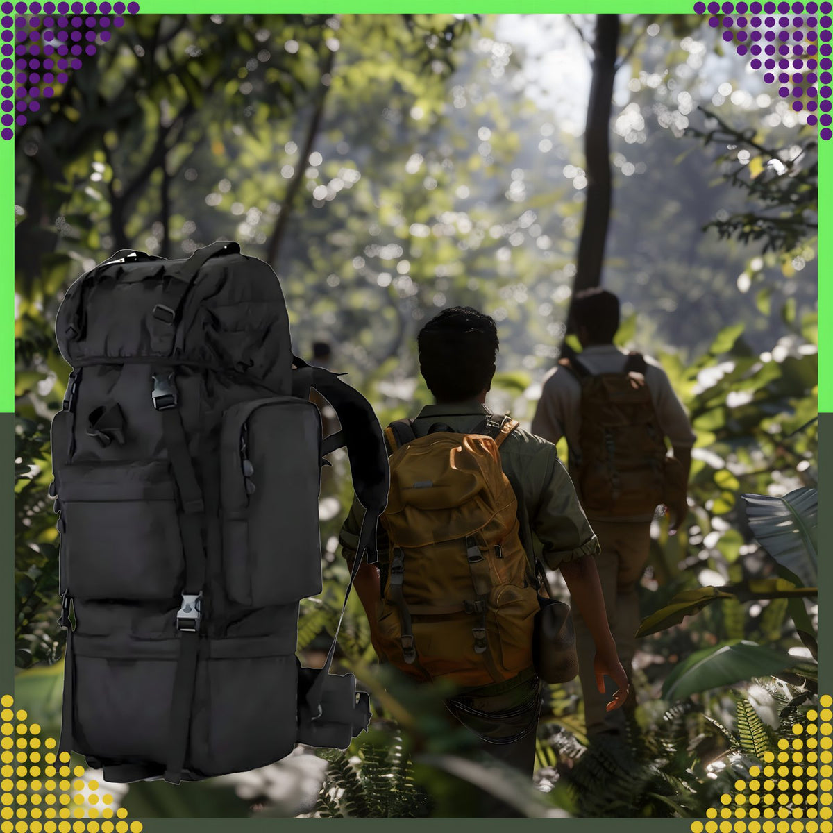 Suur 65L sõjaväe taktikaline matka- ja ellujäämisseljakott