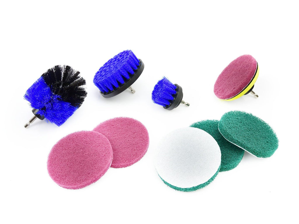 10 pcs cleaning and polishing brush set