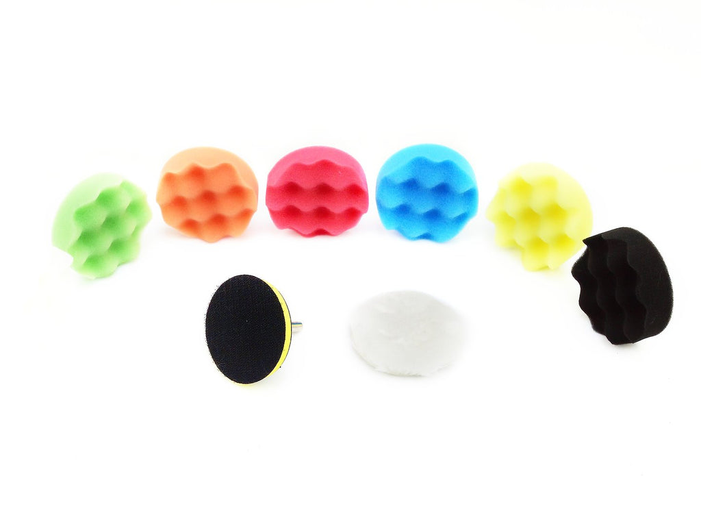9-piece sponge polishing set, 80 mm