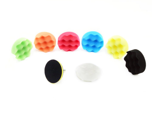 9-piece sponge polishing set, 80 mm
