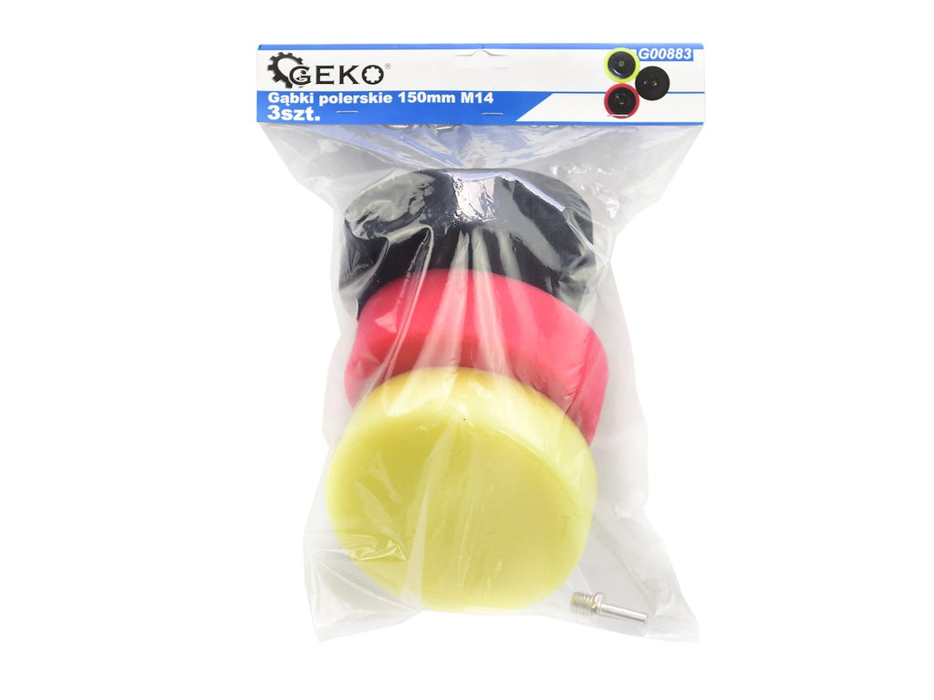 3 pcs sponge polishing pad set 150 mm M14