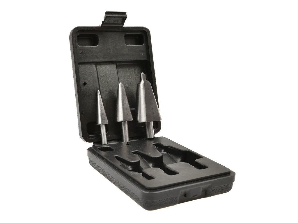 HSS metal drill set, 3 pcs, 3-30 mm
