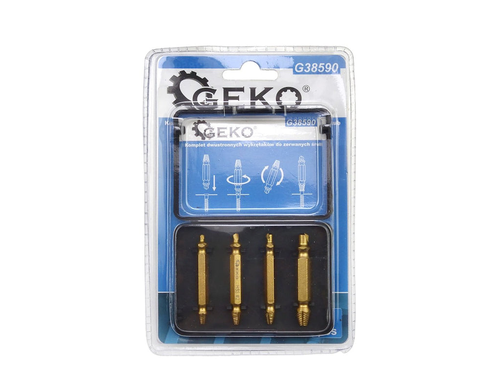 HSS 4 pcs/set double-side screw extractor set