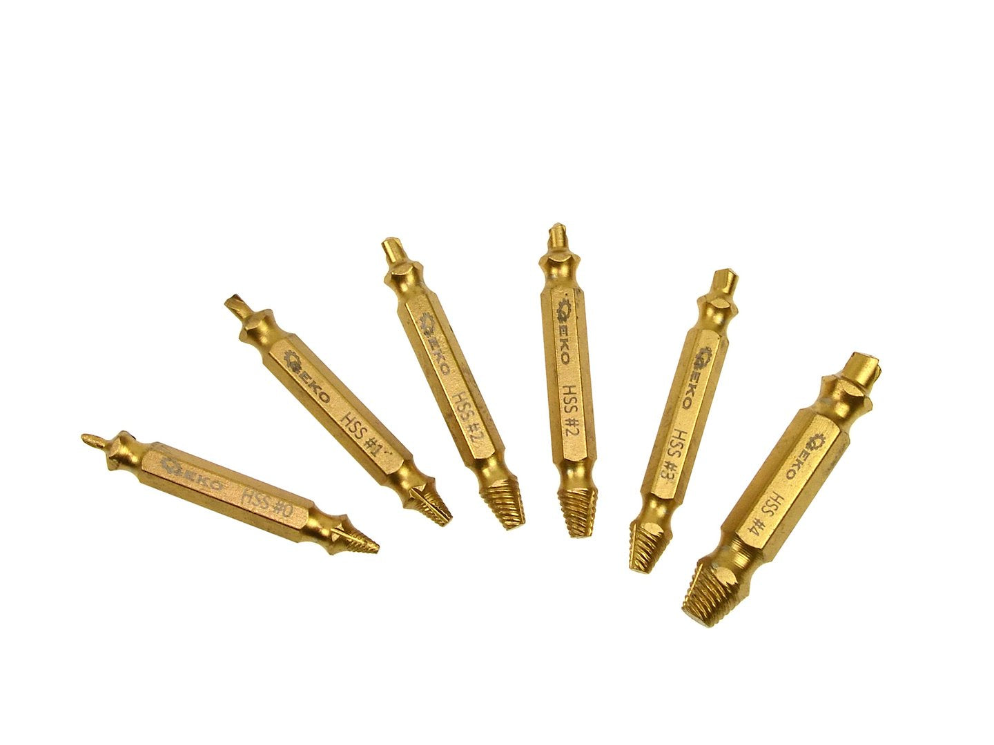 HSS4341 6 pcs/set double-sided screw extractors