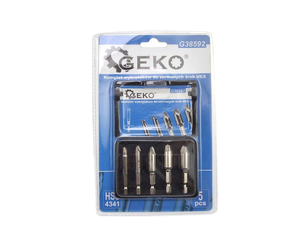 HSS4341 5 pcs/set screw extractor HEX