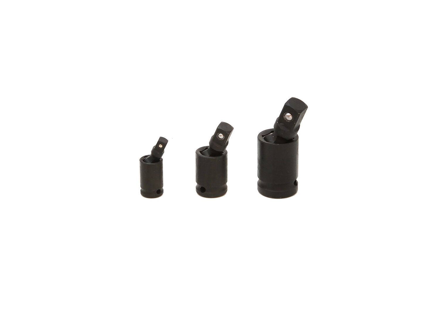 Ball joint set, 3 pcs, 1/2" 3/8" 1/4" Cr-Mo