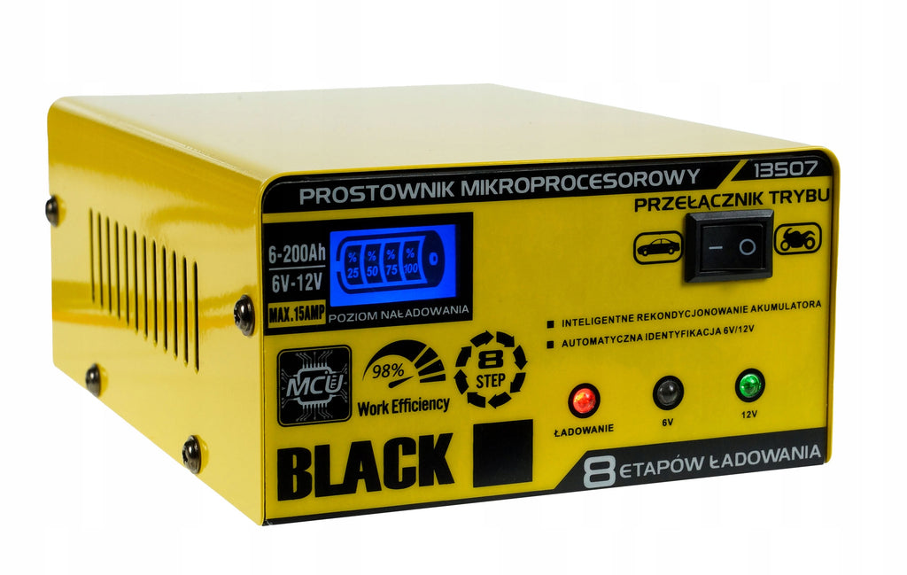 Mikroprotsessoriga akulaadija 6V/12V