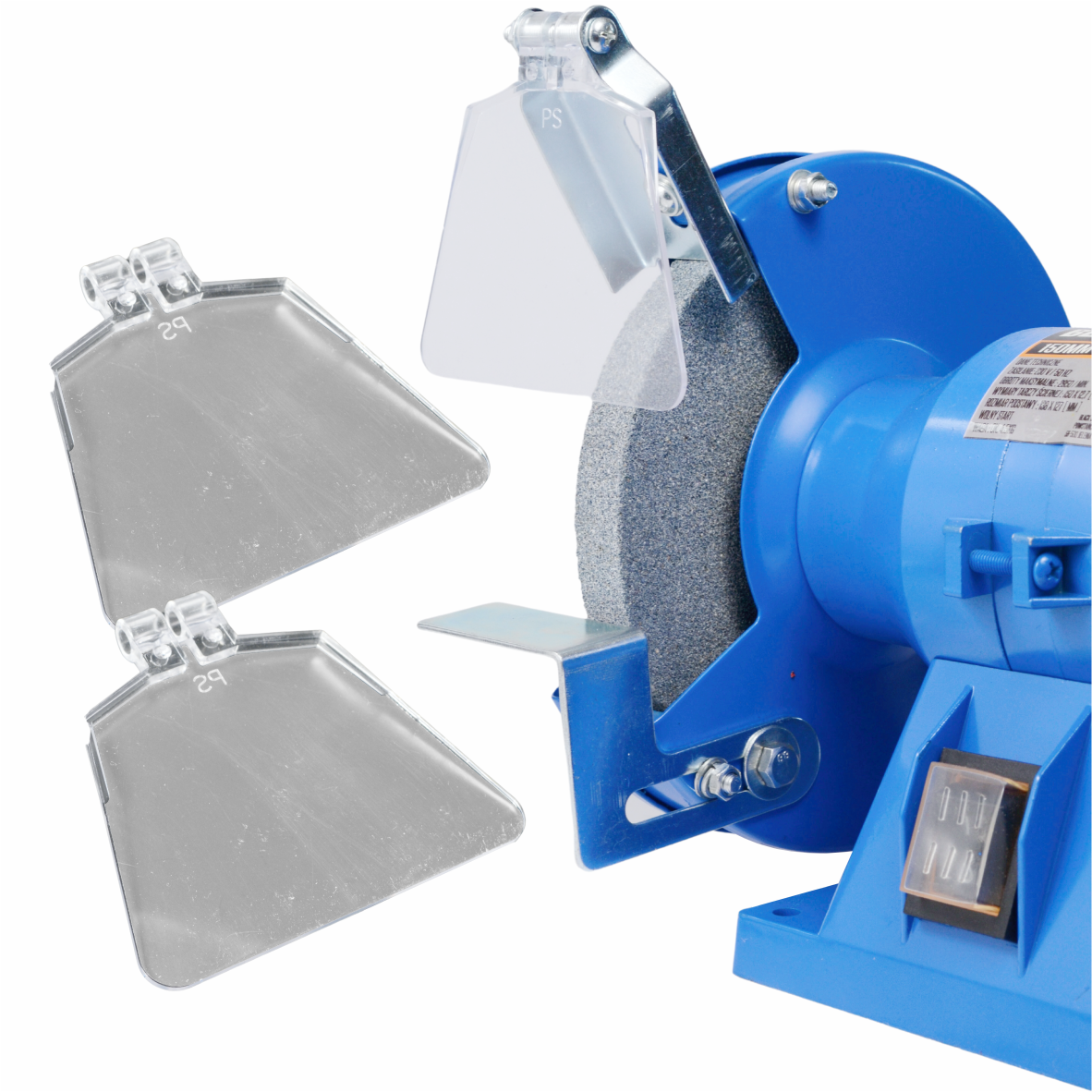Bench Grinder with 2x150mm Wheels, Black