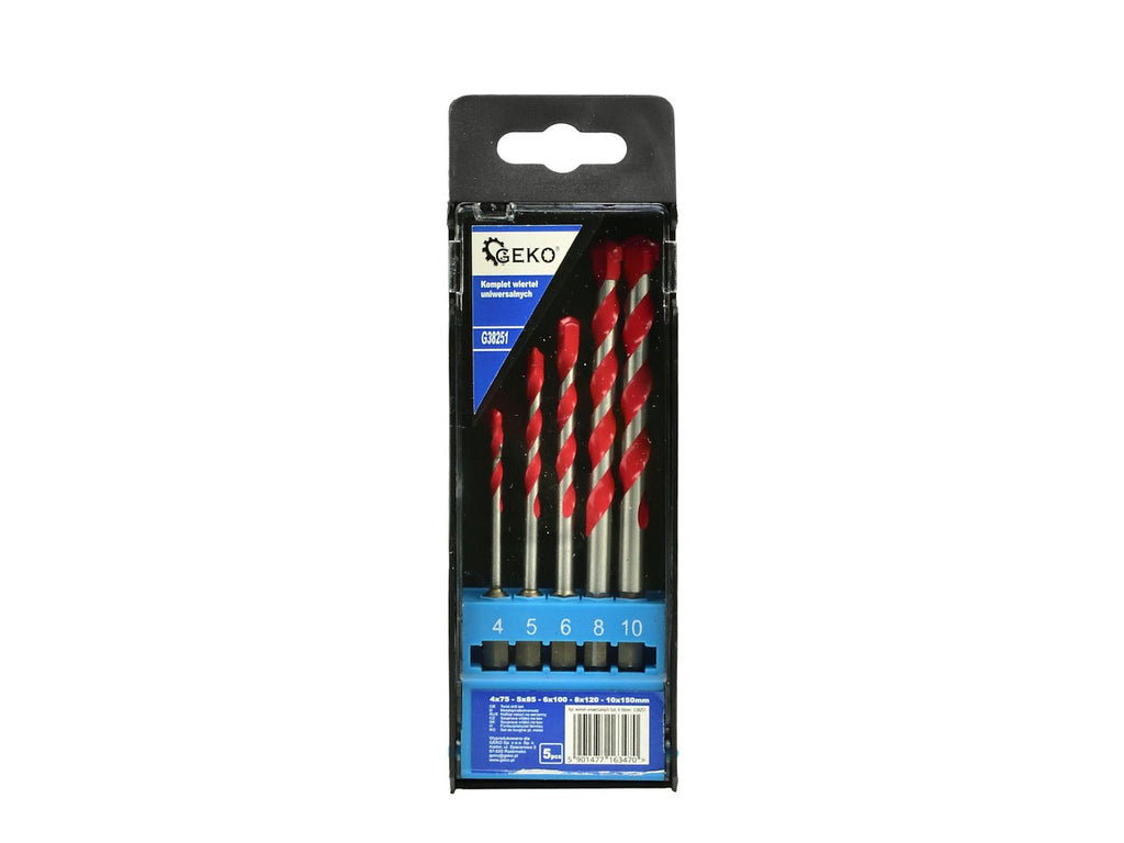 5 pcs set of universal drills 4-10 pcs