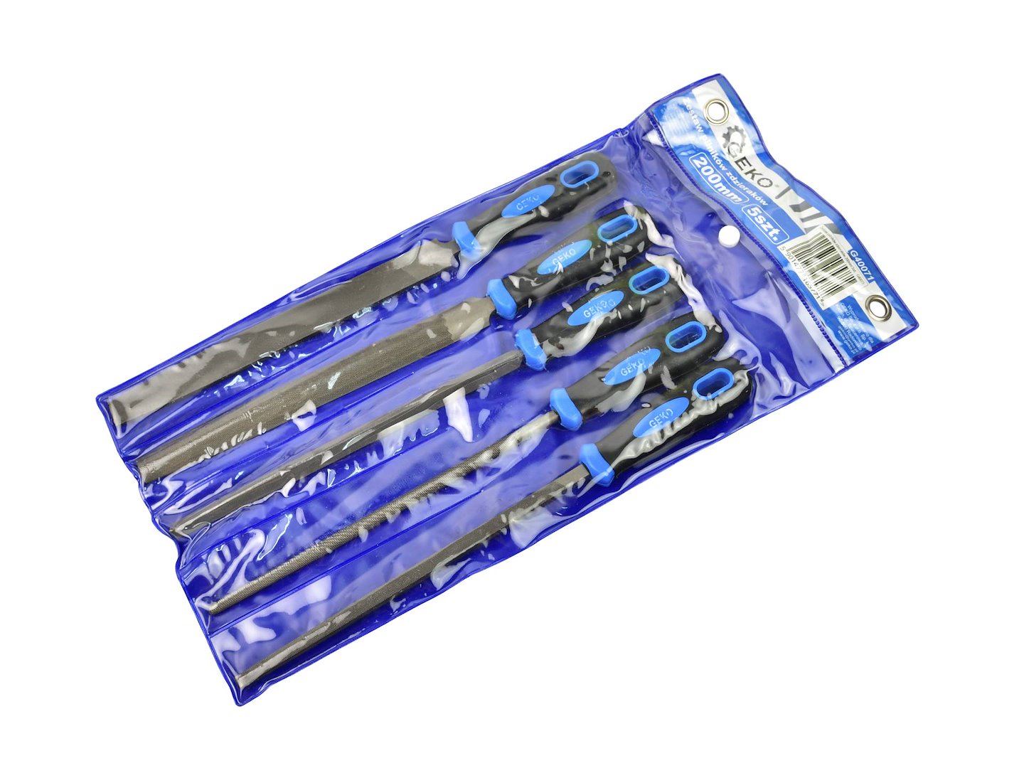 5 pcs set of coarse files, 200 mm