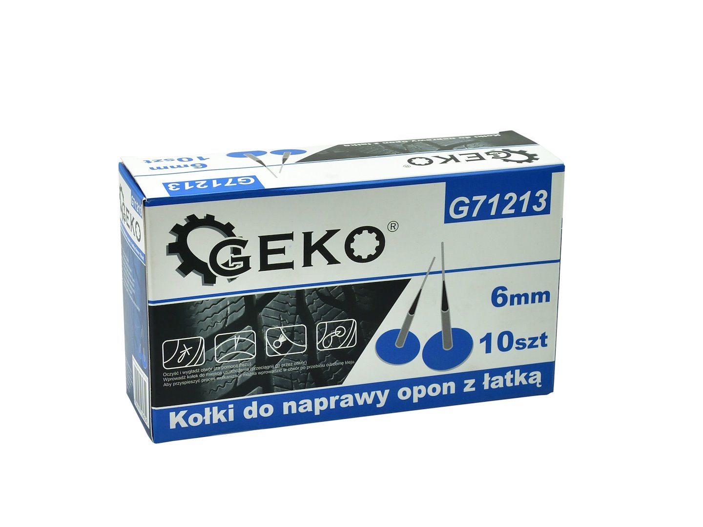 6 mm tire repair studs (10 pcs set)