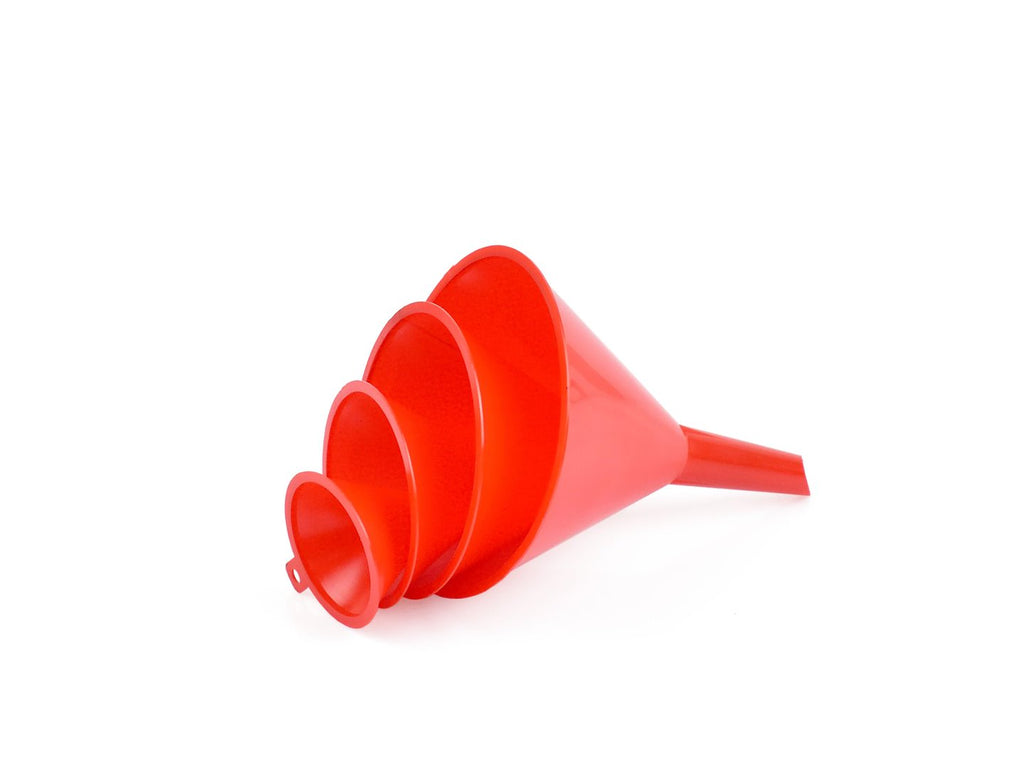 4 pcs plastic funnels, 52, 76, 100, 120 mm