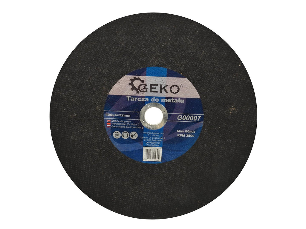 GEKO Metal Cutting Disc 400 x 4 x 32 mm