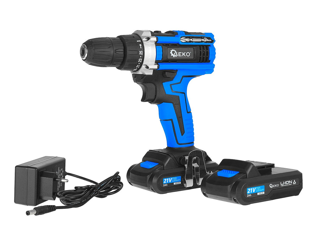 Cordless drill 21V 2xbattery 2ah