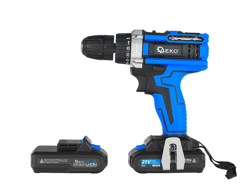 Cordless drill 21V 2xbattery 2ah