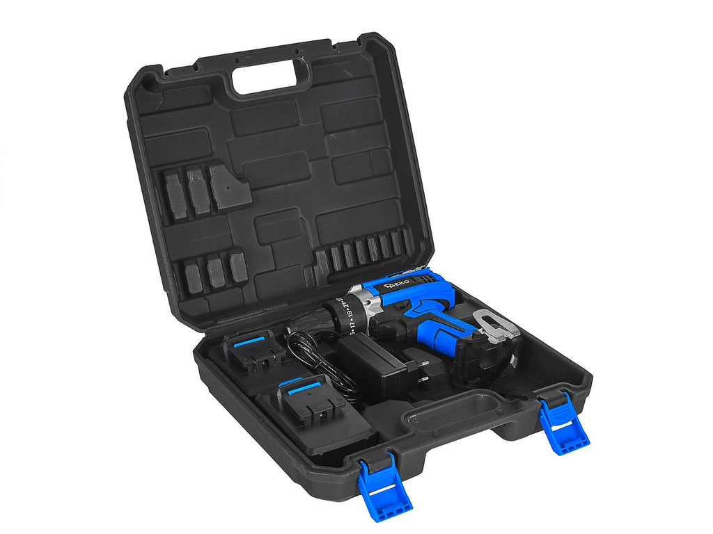 Cordless drill with impact function 21V 2xbattery 2ah
