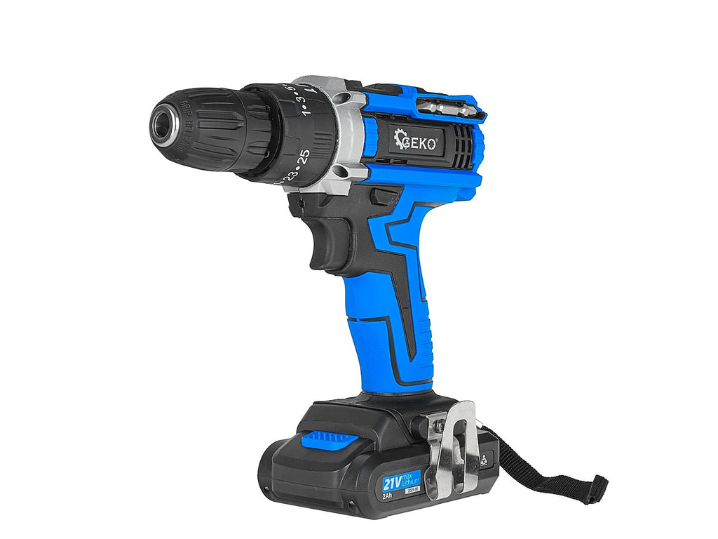 Cordless drill with impact function 21V 2xbattery 2ah