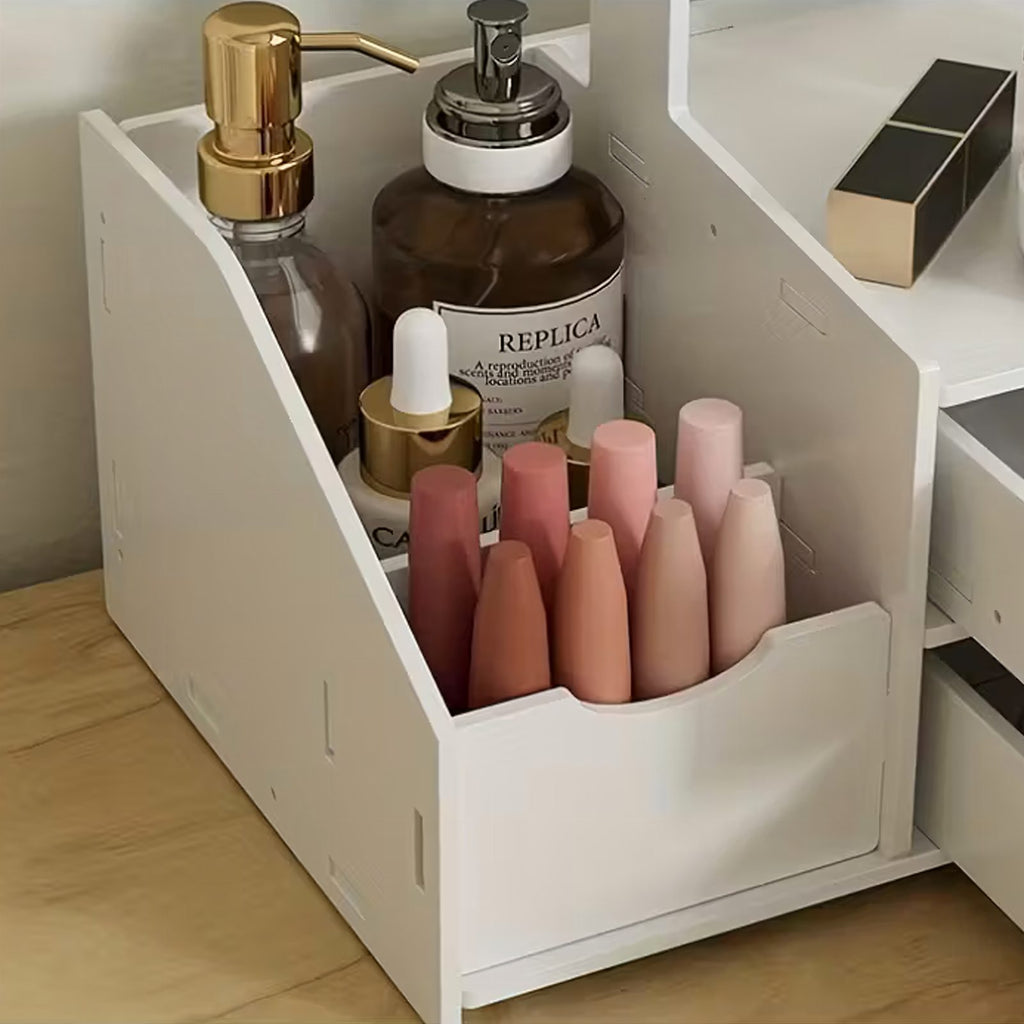 Glamour peegli ja kosmeetikaorganiseerijaga ehtekarp RC-K-2096