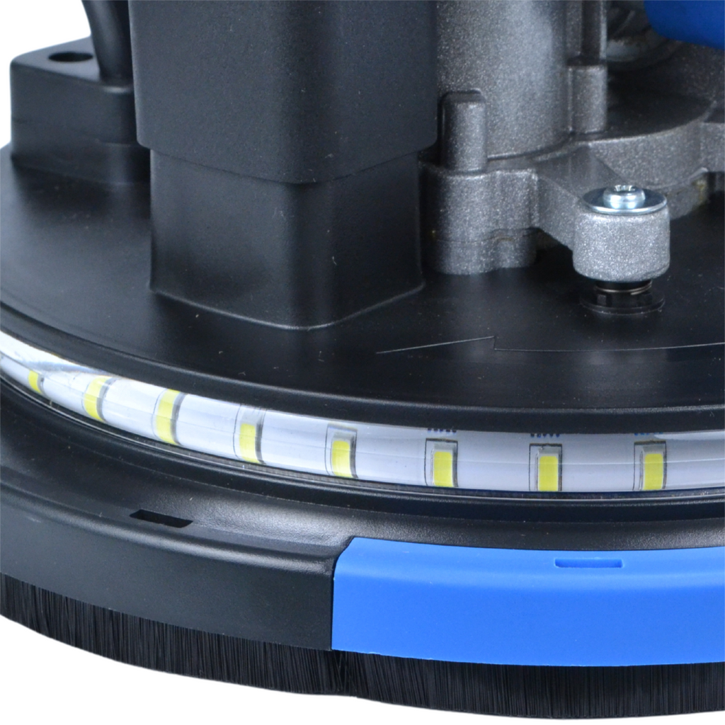 KROHVLI SILUMISEKS MÕELDUD KIPSPLAADI LIHVIMASIN, TOLMUVABA, ISEIMAV + LED 360, MUST