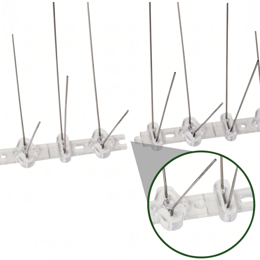 3200 pcs Stainless Steel Metal Bird Spikes for Pigeons and Sparrows on Window Sills and Ledges 50 cm