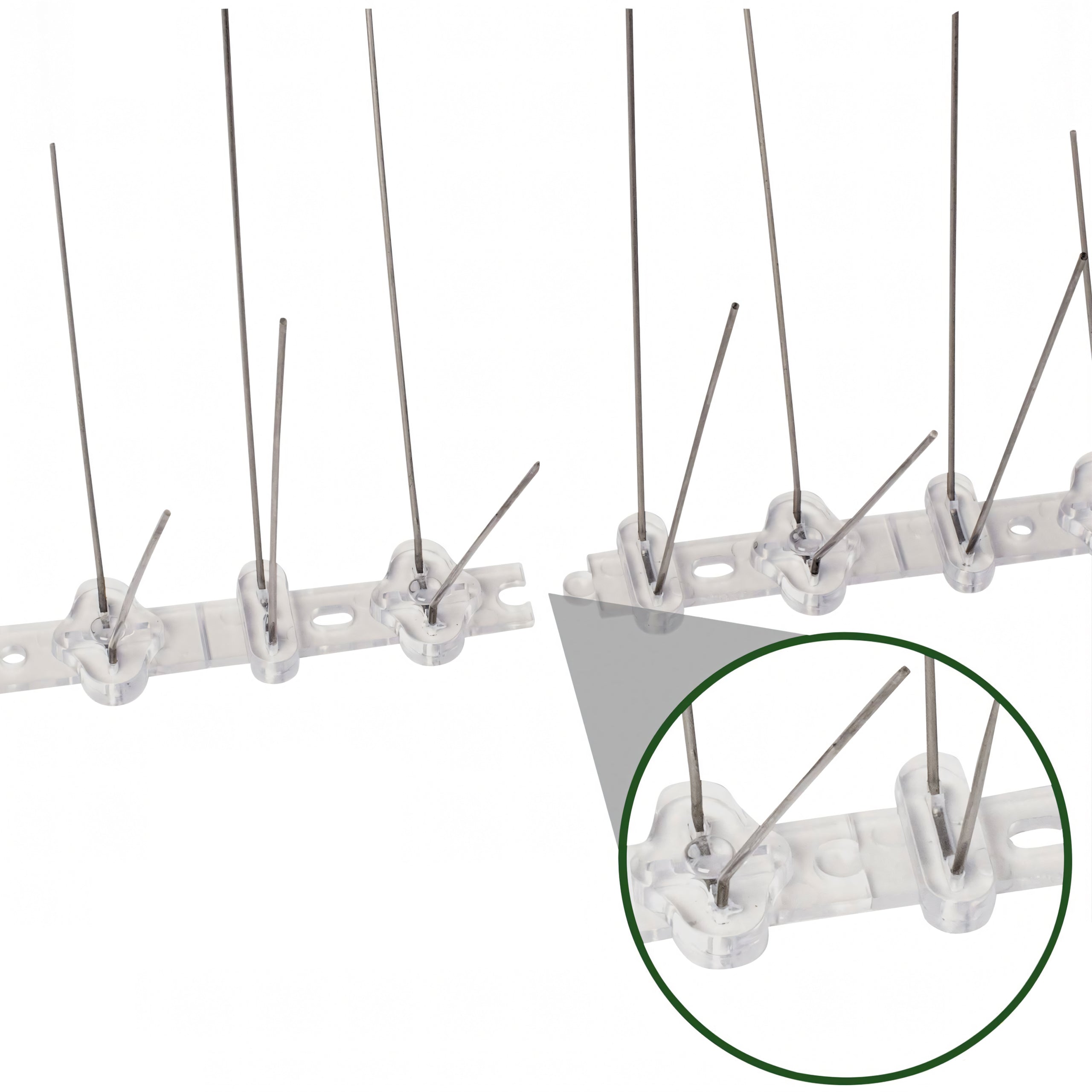 3200 pcs Stainless Steel Metal Bird Spikes for Pigeons and Sparrows on Window Sills and Ledges 50 cm