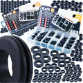 Komplekt 180 Black kummist tihvtidega 6-24mm (C40)