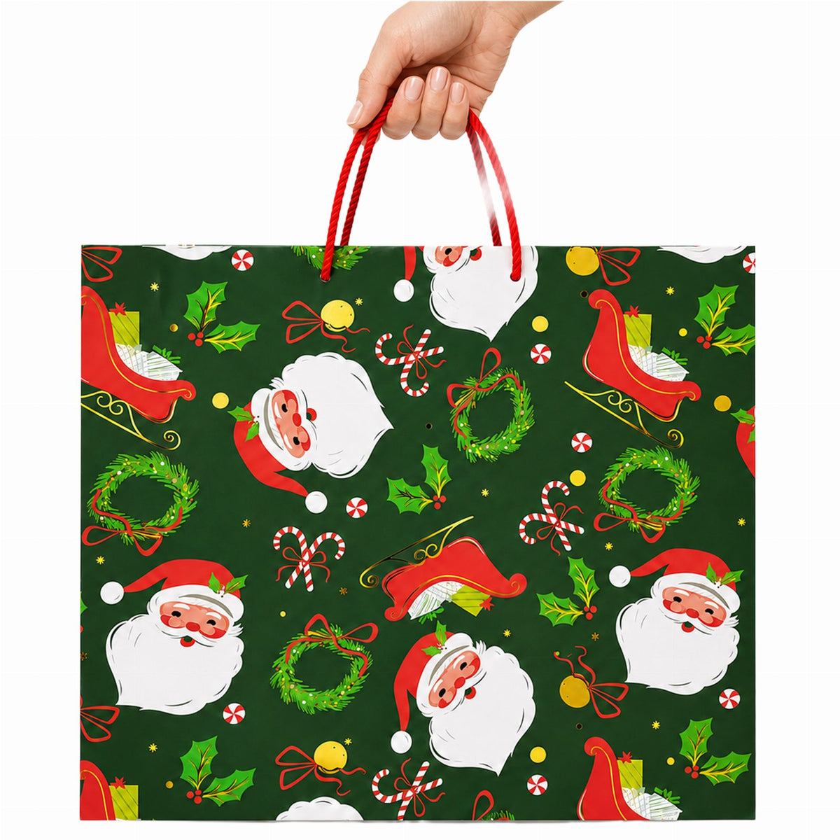 Christmas Gift Bag for Santa Presents under the Tree