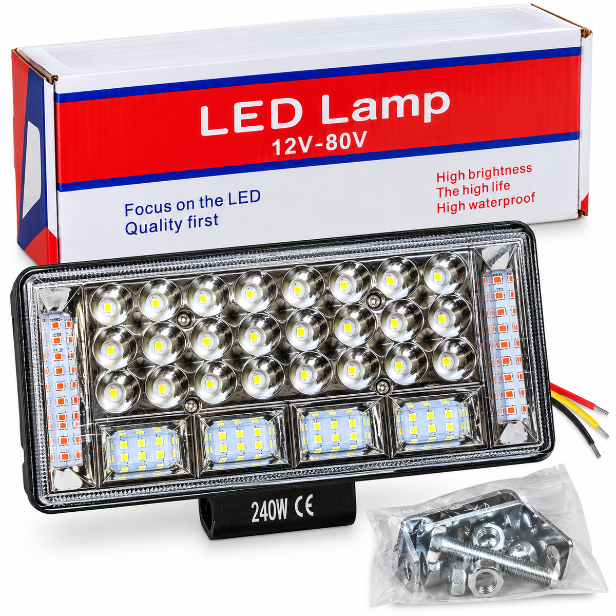 240 W LED-töövalgusti 12V–80V sõidukitele ja masinatele N1360