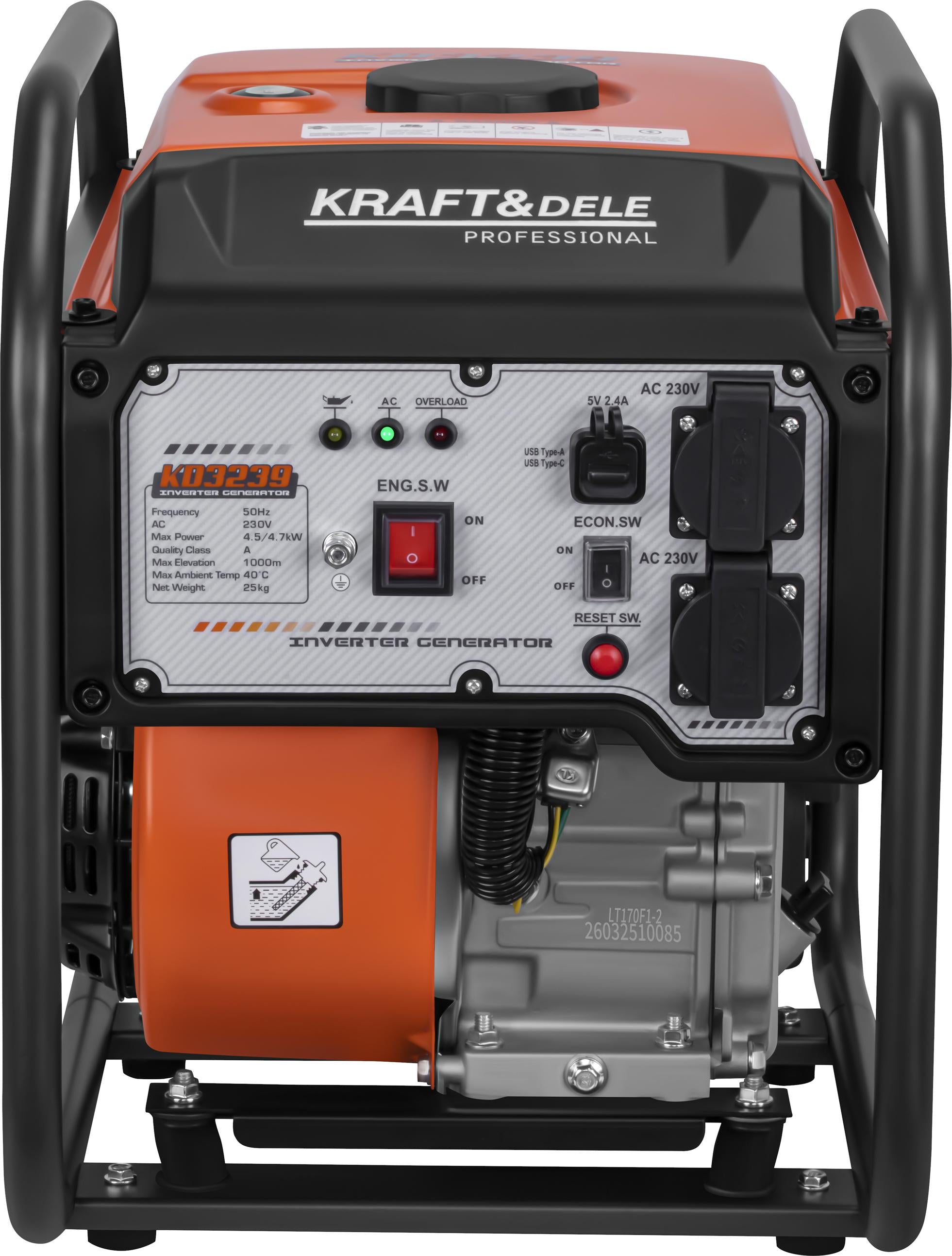 Inverter generator 4.7kW 110/120/230V KD3239