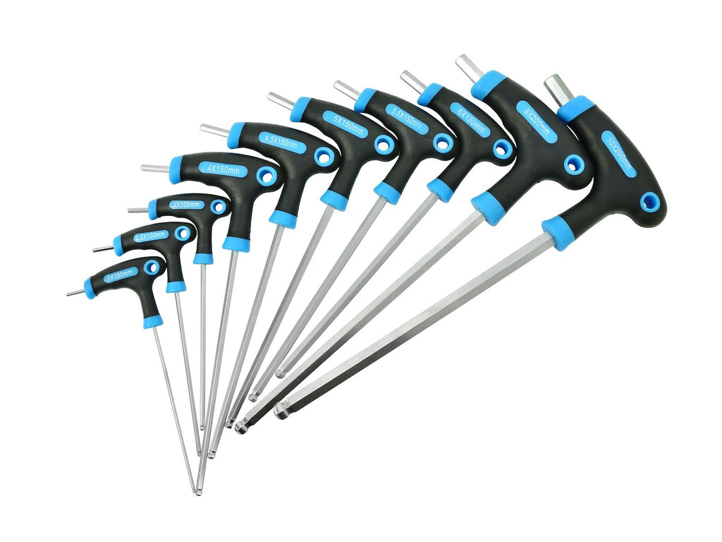 T-type 10 pcs set of hex screwdrivers 2-10 mm