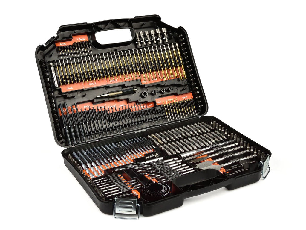 246 pcs set of drills, sockets, bits and hole saws