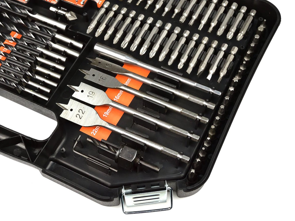 246 pcs set of drills, sockets, bits and hole saws