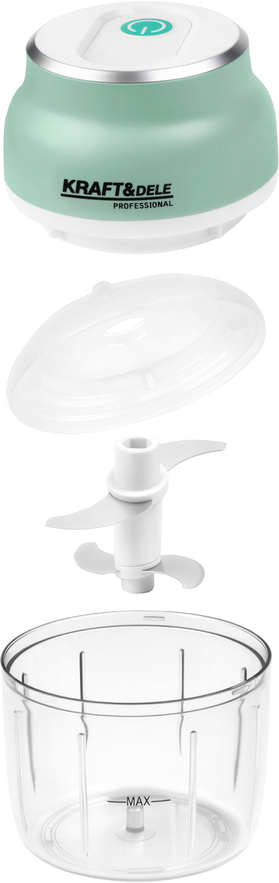 Cordless meat and vegetable chopper 230ml KD4362