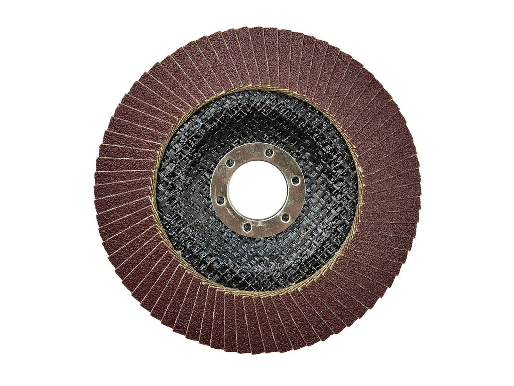 Aluminium Oxide Flap Disc 125 mm Grit 120 – Pack of 10