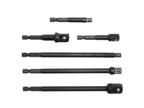 6-piece Impact Driver Socket Extension Set 1/4"-1/2"